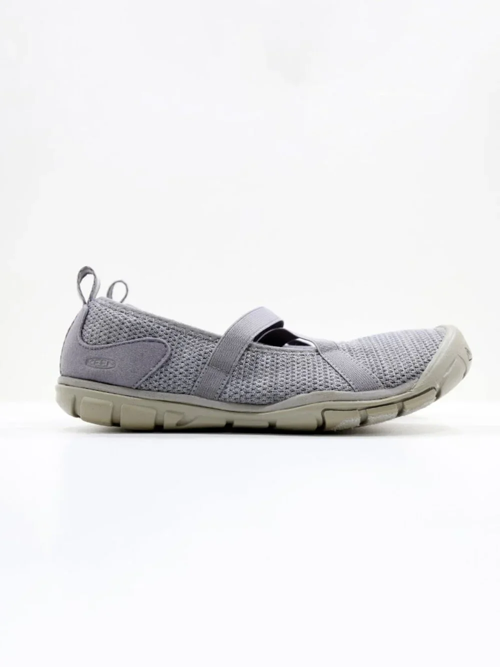 Keen Hush CNX Gray Knit Comfort Mary Jane Flats - 8.5 Wide